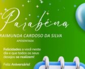 Parabéns Raimunda Cardoso da Silva